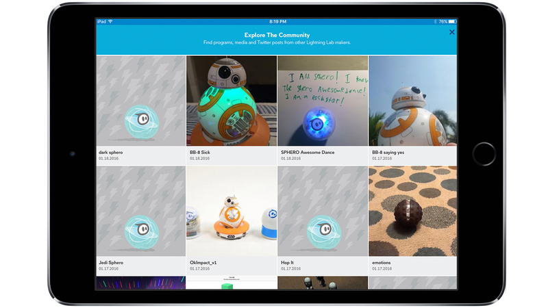Illustration for article titled Bored With BB-8? Sphero’s SPRK App Lets You Reprogram Your Droid to Be Exciting Again